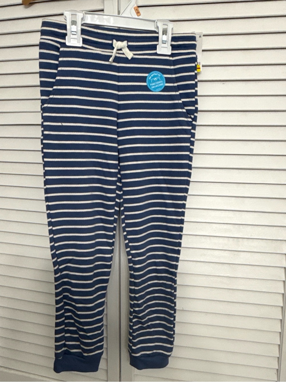 Carter's Navy & White Striped Jogger Sweatpants